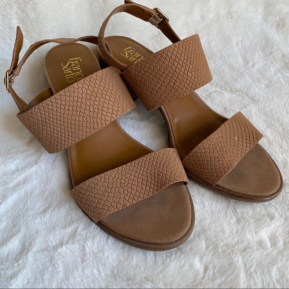 Franco Sarto Amal Brown Heeled Sandal